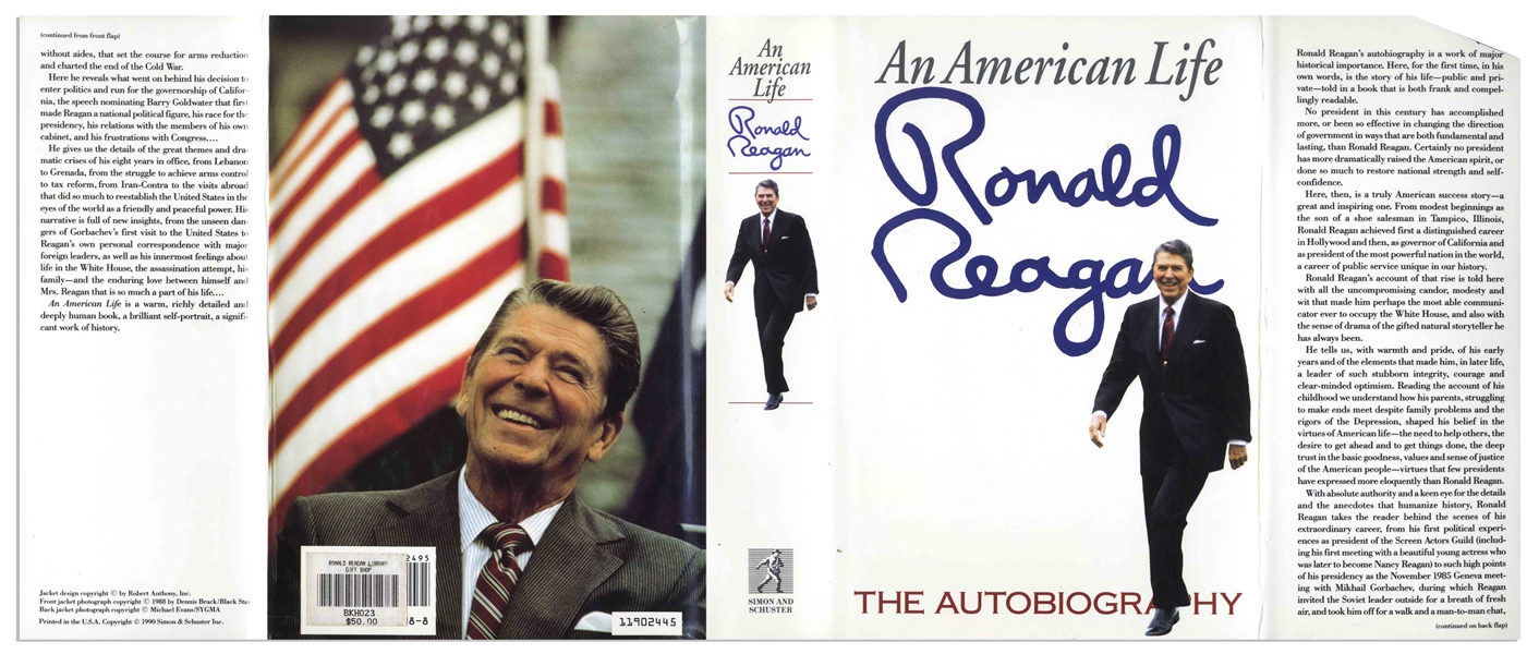 Ronald Reagan Signed First Edition of His Autobiography ''An American Life'' -- With PSA/DNA COA